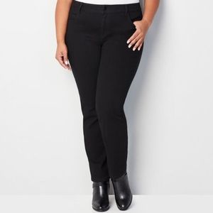 Avenue 1432 Straight Leg Jeans in Black NWT